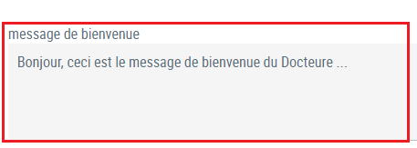 standard telephonique pour les medecins modifier le IVR message de bienvenue